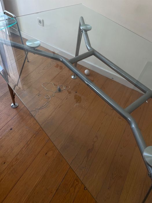 Mesa Vidro & Cadeiras Plexi Vintage