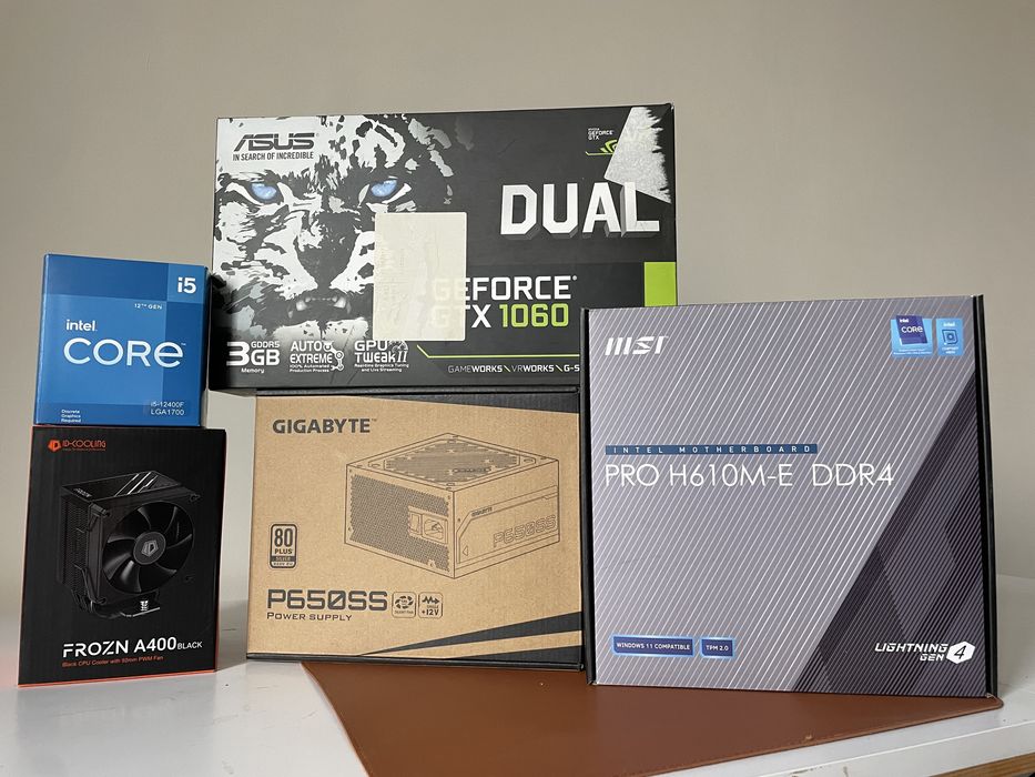 Потужний ПК / i5 12400f / 64гб ОЗУ / GTX 1060