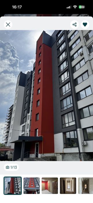 Продаж 1 кім квартири в новобудові Акцент