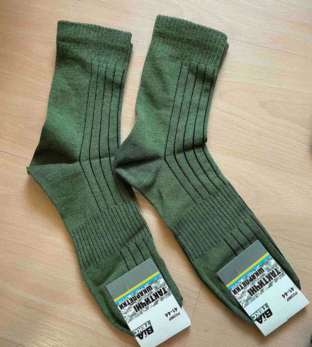 Тактичні літні шкарпетки ЗСУ 41-44 Хакі військові шкарпетки армійські