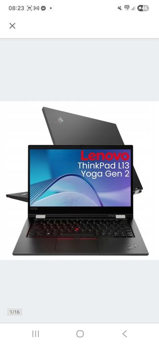 Laptop 2w1 Lenovo ThinkPad L13 Yoga Gen 2 i5-1145G7 16GB 512GB FHD DOTYKOWY