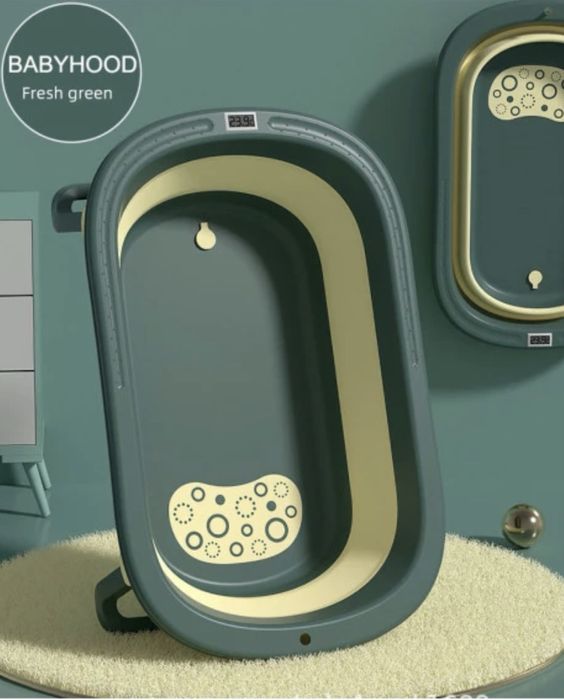 Ванночка складна з термометром для немовлят від 0 до 6 місяців