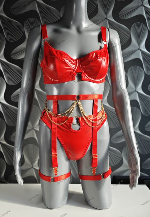 Komplet sexy bielizny erotycznej Justelle_premium s/m prezent