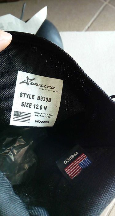 Buty US Army Jungle Panama Czarne r.12N / wkładka 31cm
