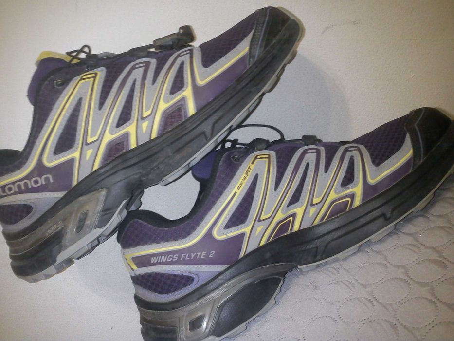 salomon 41 jak nowe fioletowe solidne trekingi i do chodzenia