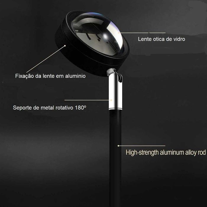 Candeeiro de pé moderno, candeeiro de noite para salão (pôr-do-sol)