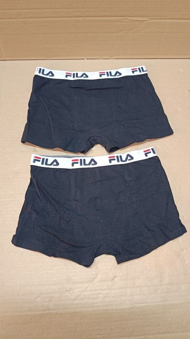 Bokserki męskie Fila Basic 2-pack czarne rozm.S