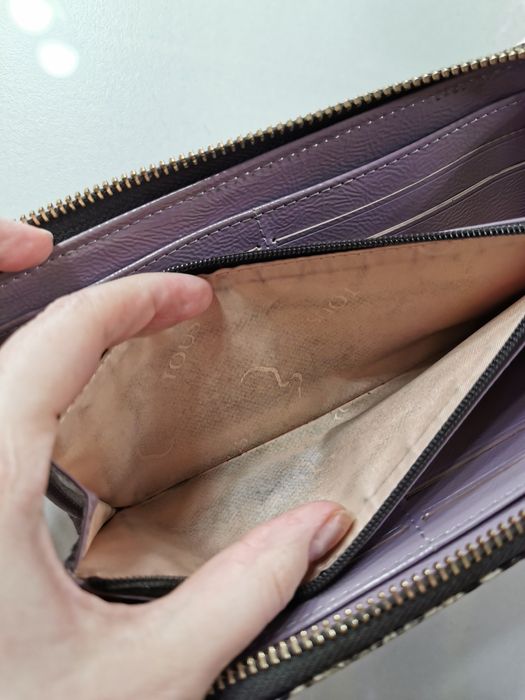 Portfel Tous duży print węża czarny brązowy vintage