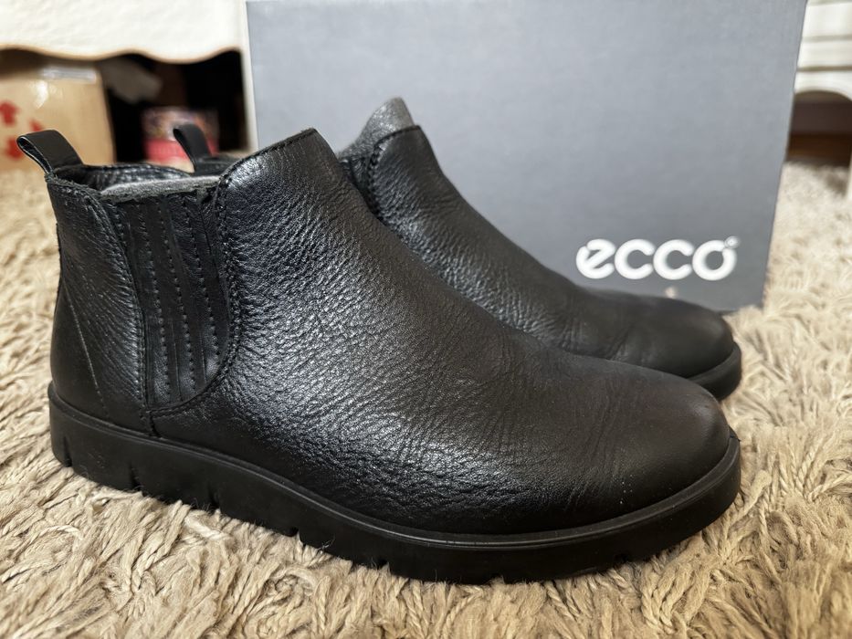 Черевики Ecco жіночі чорні шкіряні 37 розмір