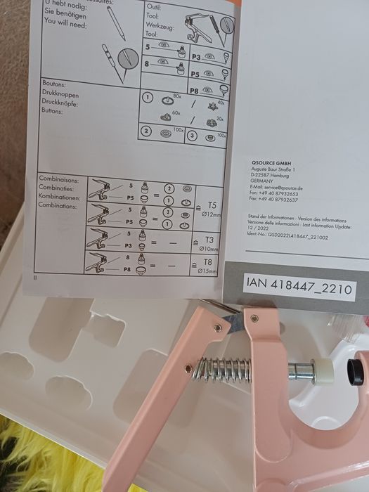 Ручний прес установник кнопок заклепки закльопки Crelando