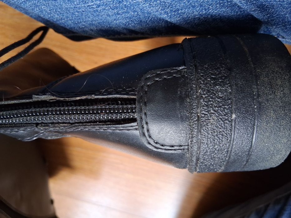 Wysokie buty do jazdy konnej