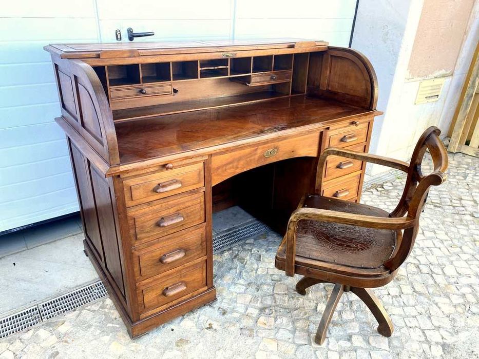 Secretária esteira olaio vintage 150comp x 79,5prof x 112alt