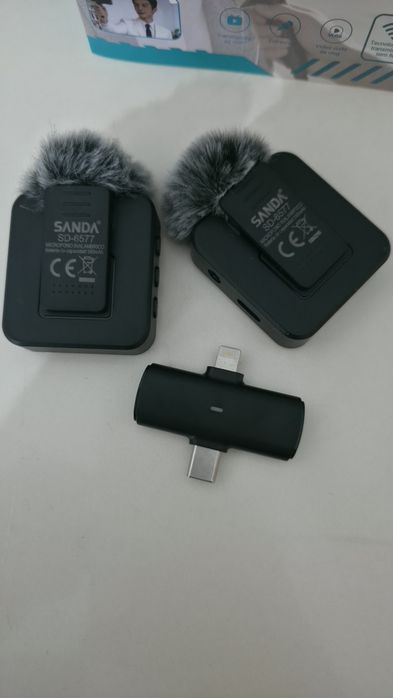 Microfones Bluetooth para telemóvel- novos