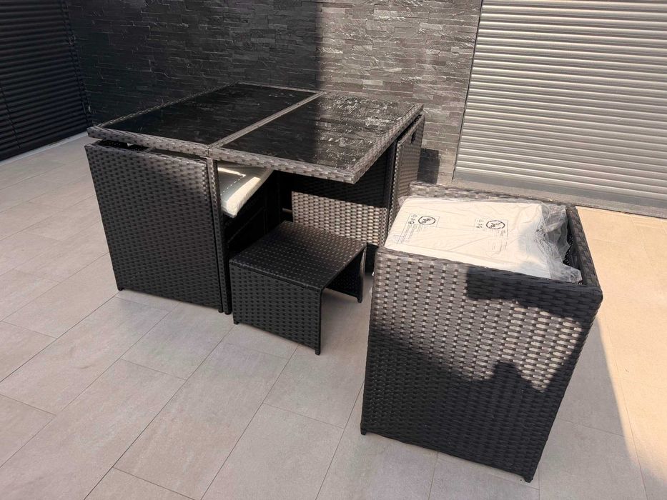 Conjunto de jardim Outsunny para 8 pessoas + capa de proteção
