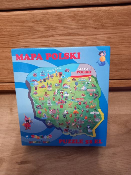 Puzzle Mapa Polski 52 elementy