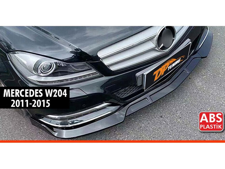 Mercedes C-class W204 2007-2015рр. Накладка на передній бампер DPT Lip