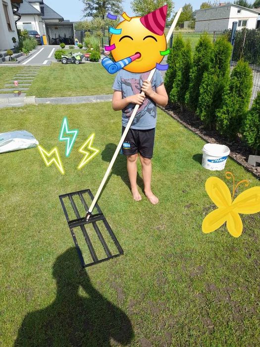 NOWA NIWELATOR TERENU równiarka do trawnika  szybkie wyrównanie 90cm