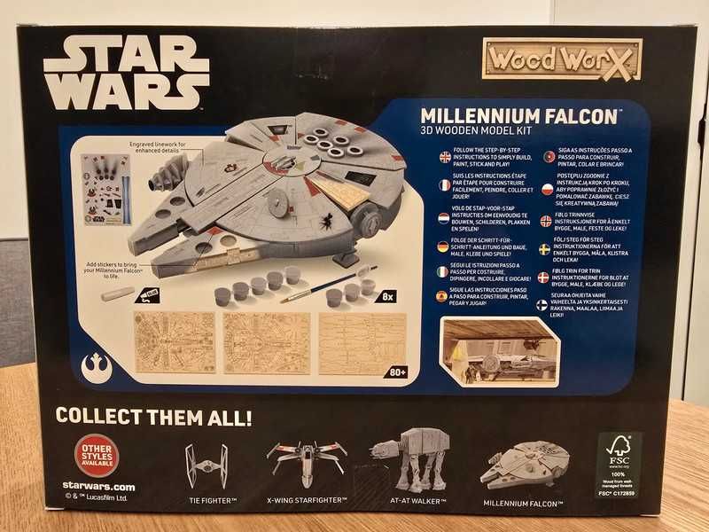 Kit Modelo 3D Star Wars Millennium Falcon