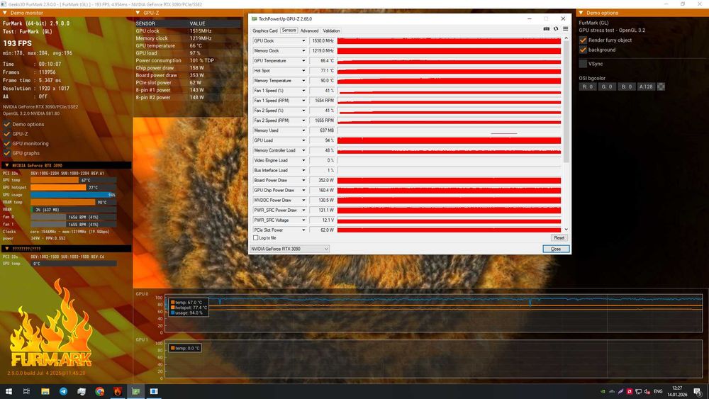 Відеокарта RTX 3090 24GB GDDR6X | Гарантія 90 днів | МАГАЗИН