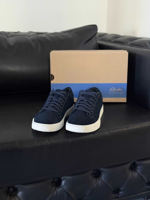 Чоловічі кеди на осінь темно-сині замшеві кросівки Clarks Lockton Lace нові Оригінал є розміра 47 46 45 44 43 дивіться інші оголошення автора