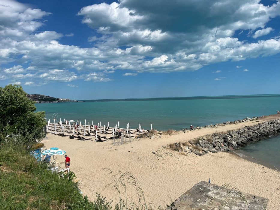 Стильна студія з балконом в 100м від моря, 3 поверх, Светі-Влас, Болгарія (від власника)