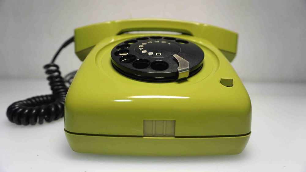Telefon vintage stacjonarny tarczowy