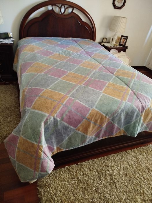Edredão de cama de casal reversível