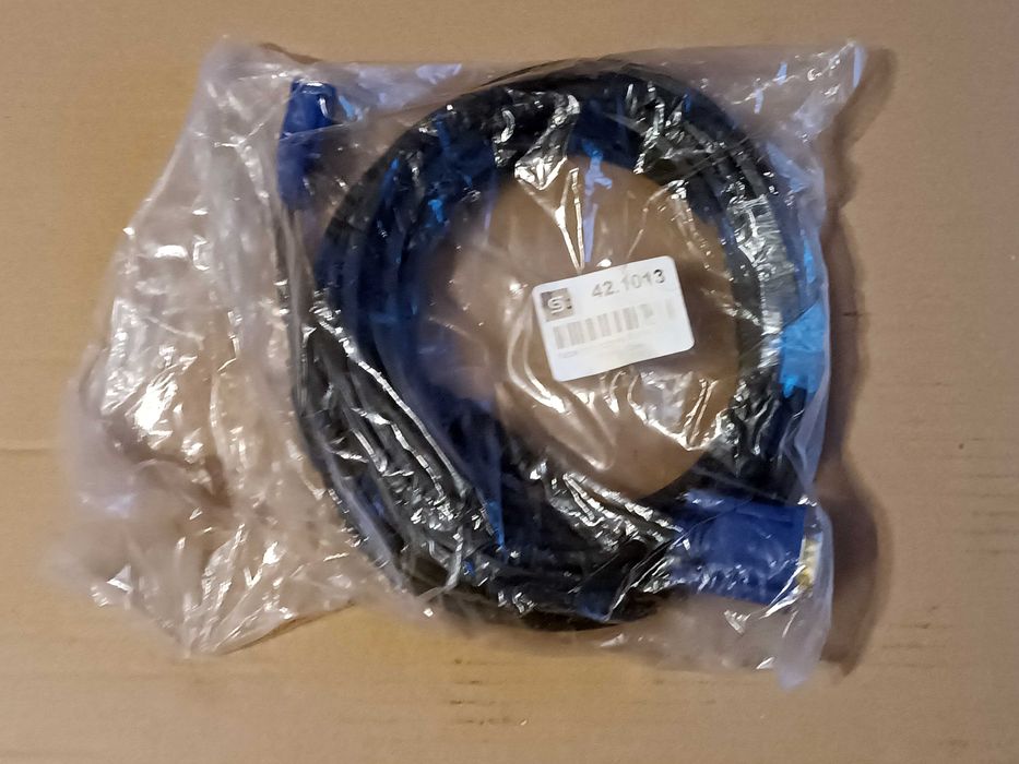 Kabel SVGA (D-Sub 15-pin) czarny 10m, platerowany złotem