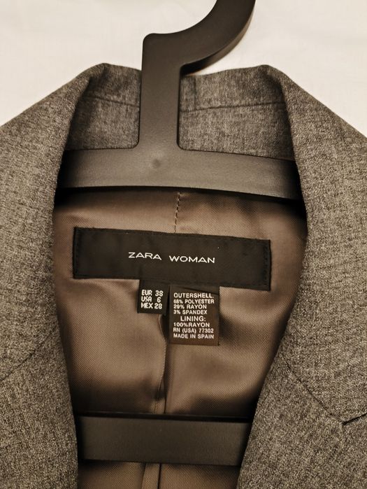 Blazer de senhora, Cor Cinza, marca Zara Woman