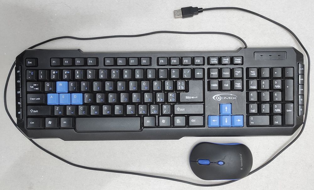 Клавиатура и мышь беспроводная игровой набор для ПК компьютера