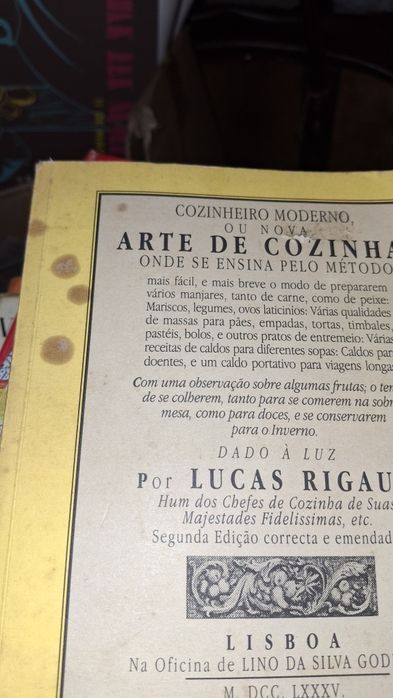Arte de Cozinha cozinheiro moderno Lucas Rigaud