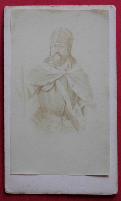 Conde D. Henrique ou D. Afonso Henriques - CDV de uma gravura