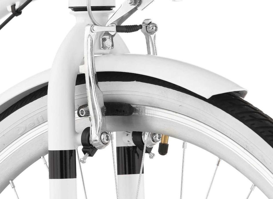 Damski Stylowy Rower miejski Moena 28 cali Biały Koszyk+lampki NOWY!