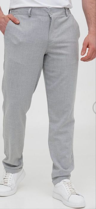 Штани сірі slim fit Trend Collection