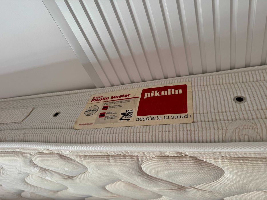 Cama de Casal 180x190 com Arrumação + Colchão Pikolin Master