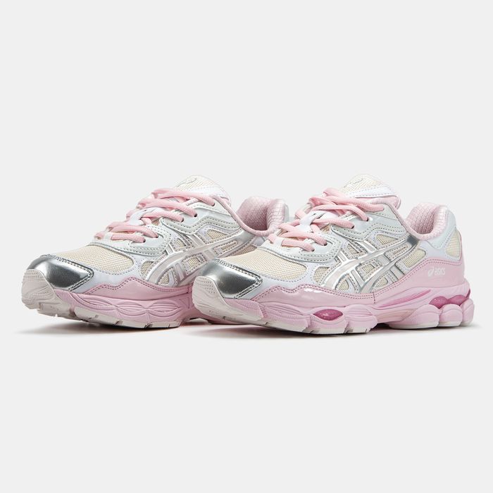 Кросівки Кроссовки Asics Gel-NYC Рожево Сірі Кросовки демісезон