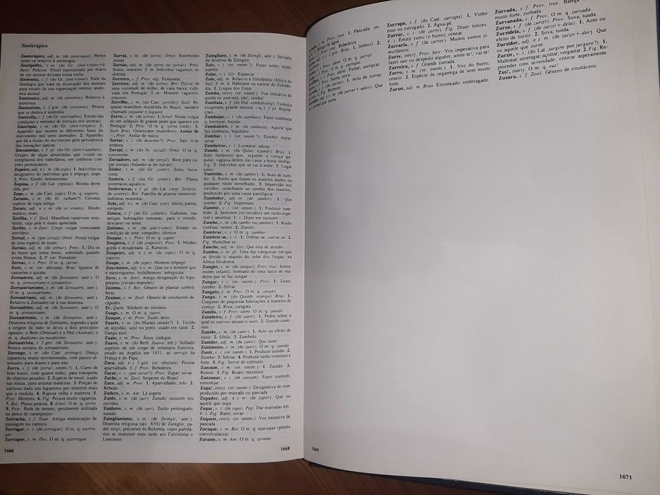 Coleção de livros  "Moderno Dicionário da Língua Portuguesa"