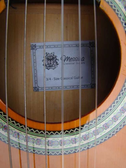 MESSINA  3/4 gitara akustyczna klasyczna czarna