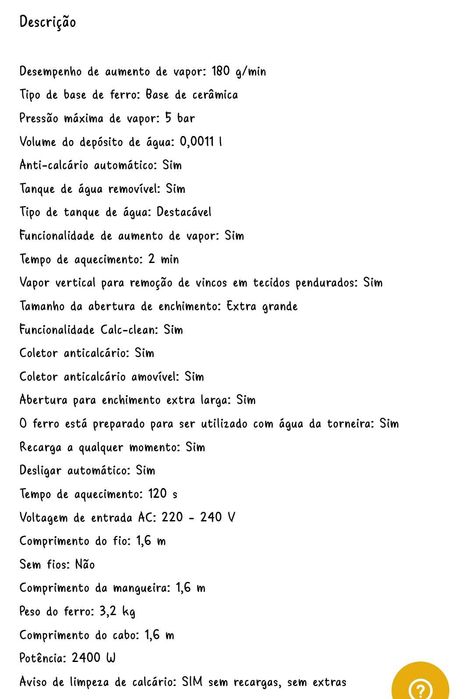 Ferro de engomar Philips