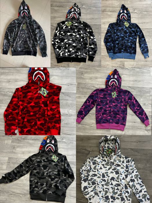 bape shark full zip hoodie - купить товары моды и стиля - Цена на