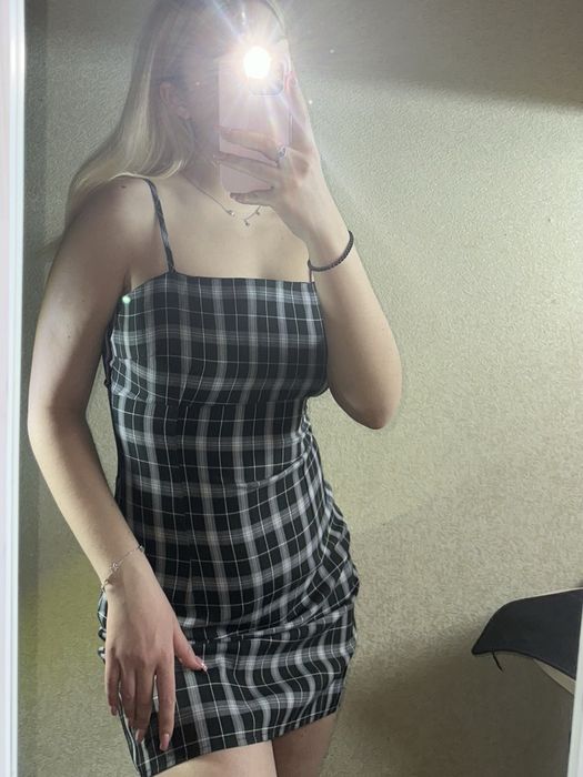 Платье в клетку