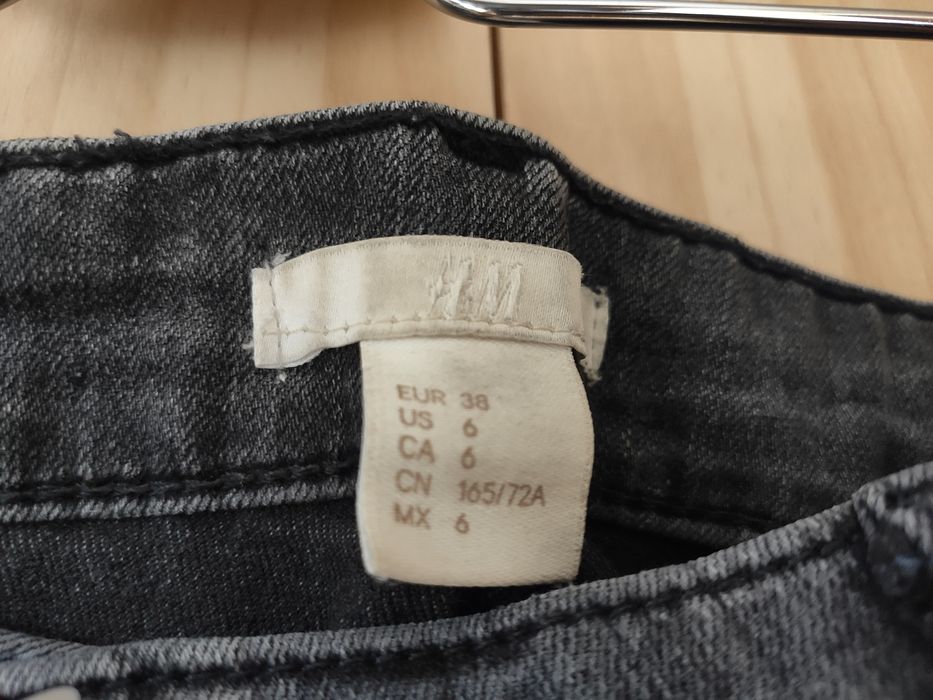 Spodnie jeansowe jeansy h&m hm 38