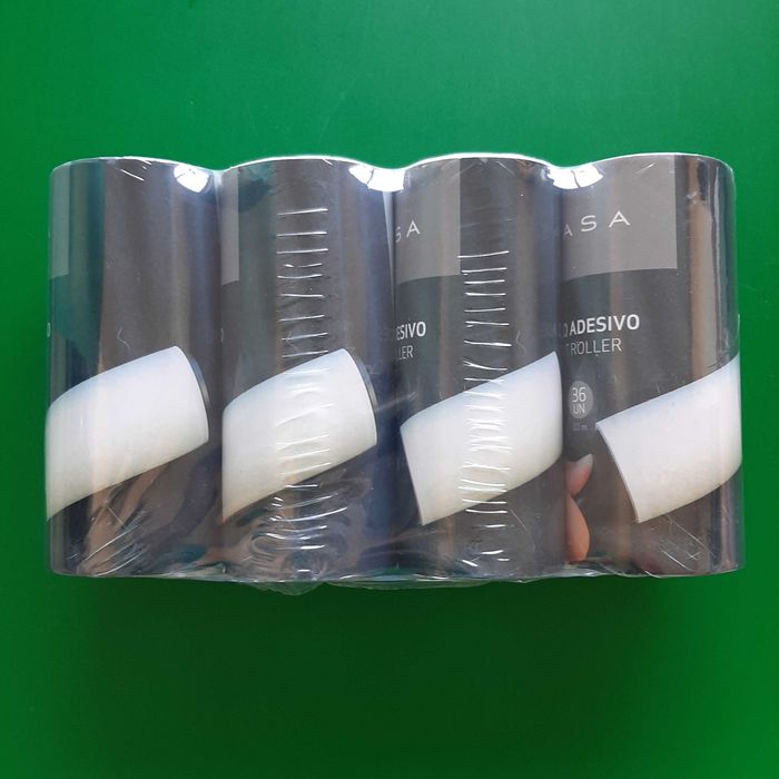 NOVO Conjunto 4 Recargas Rolo Tira Pelos 36 Folhas
