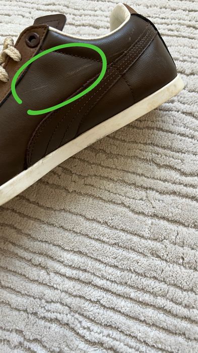 Кеди Puma шоколадного кольору