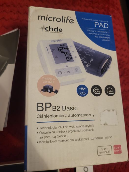 Ciśnieniomierz MicroLife Pad BP B2 Basic