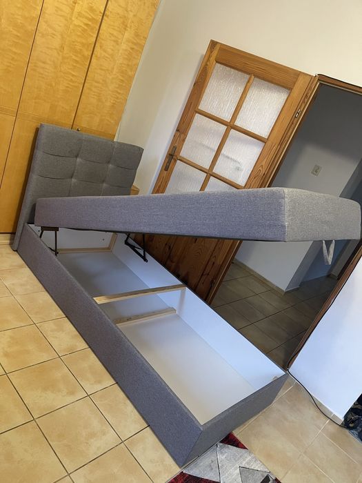 Łóżko szare 90/200