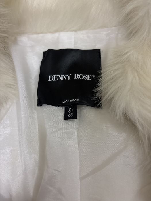 Casaco de pelo branco Denny Rose