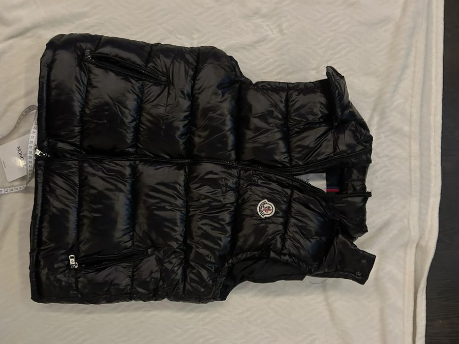 #Moncler kamizelka bezrękawnik czarny metki