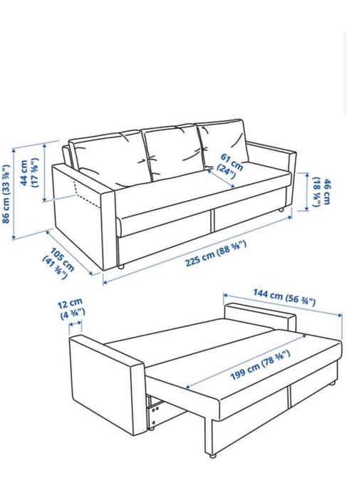 Sofá Cama Friheten - Ikea