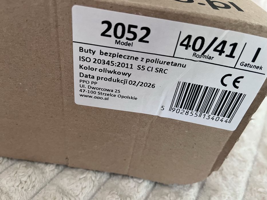 Kalosze bezpieczne PPO 2052 - S5 CI SRC